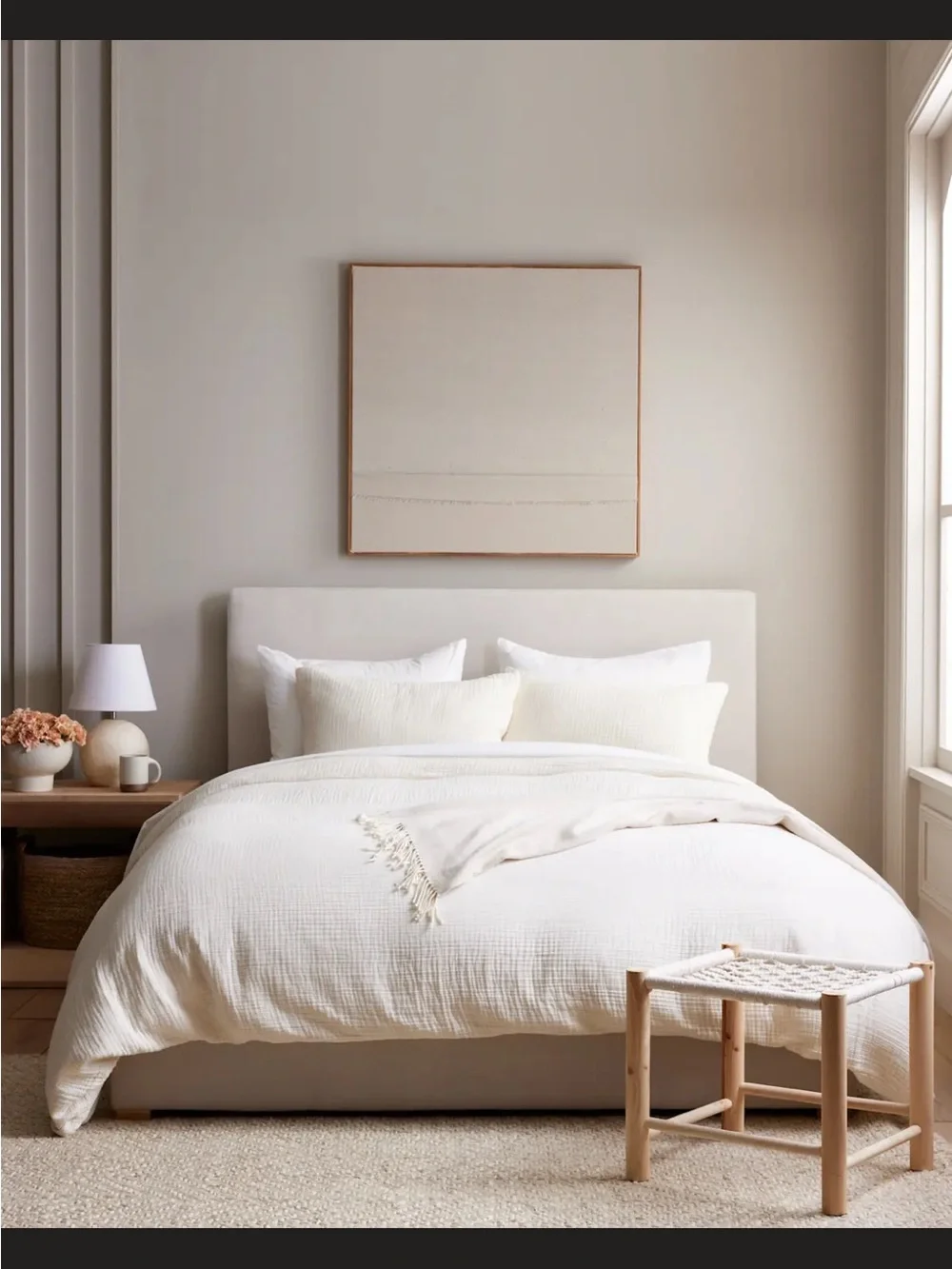 Quince Organic Cotton Gauze Duvet Cover in Undyed